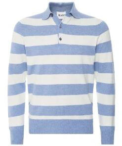 Cotton Striped Brogan Polo Shirt