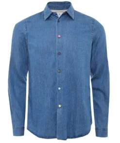 PAUL SMITH Tailored Fit Denim Shirt