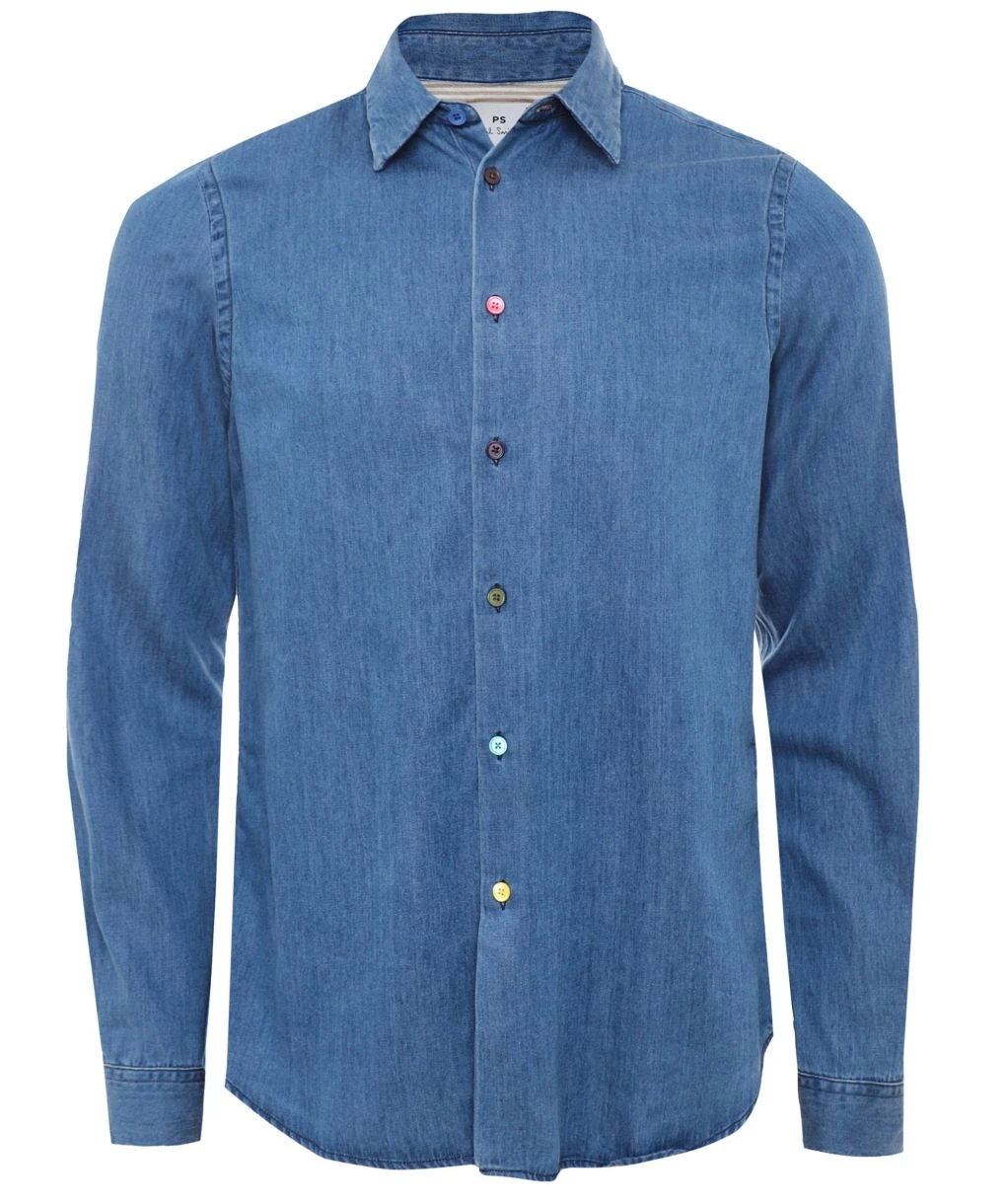 PAUL SMITH Tailored Fit Denim Shirt 3 PAUL SMITH Tailored Fit Denim Shirt