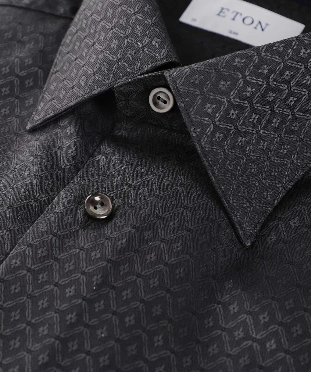 ETON Slim Fit Jacquard Shirt 4 ETON Slim Fit Jacquard Shirt - Image 2