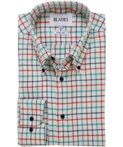Slim Fit Grid Check Shirt
