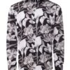 Slim Fit Sateen Floral Shirt