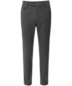 Les Deux Slim Fit Herringbone Como Trousers