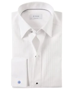 ETON Contemporary Fit Plissé Dress Shirt
