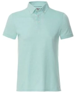 Button Down Collar Polo Shirt