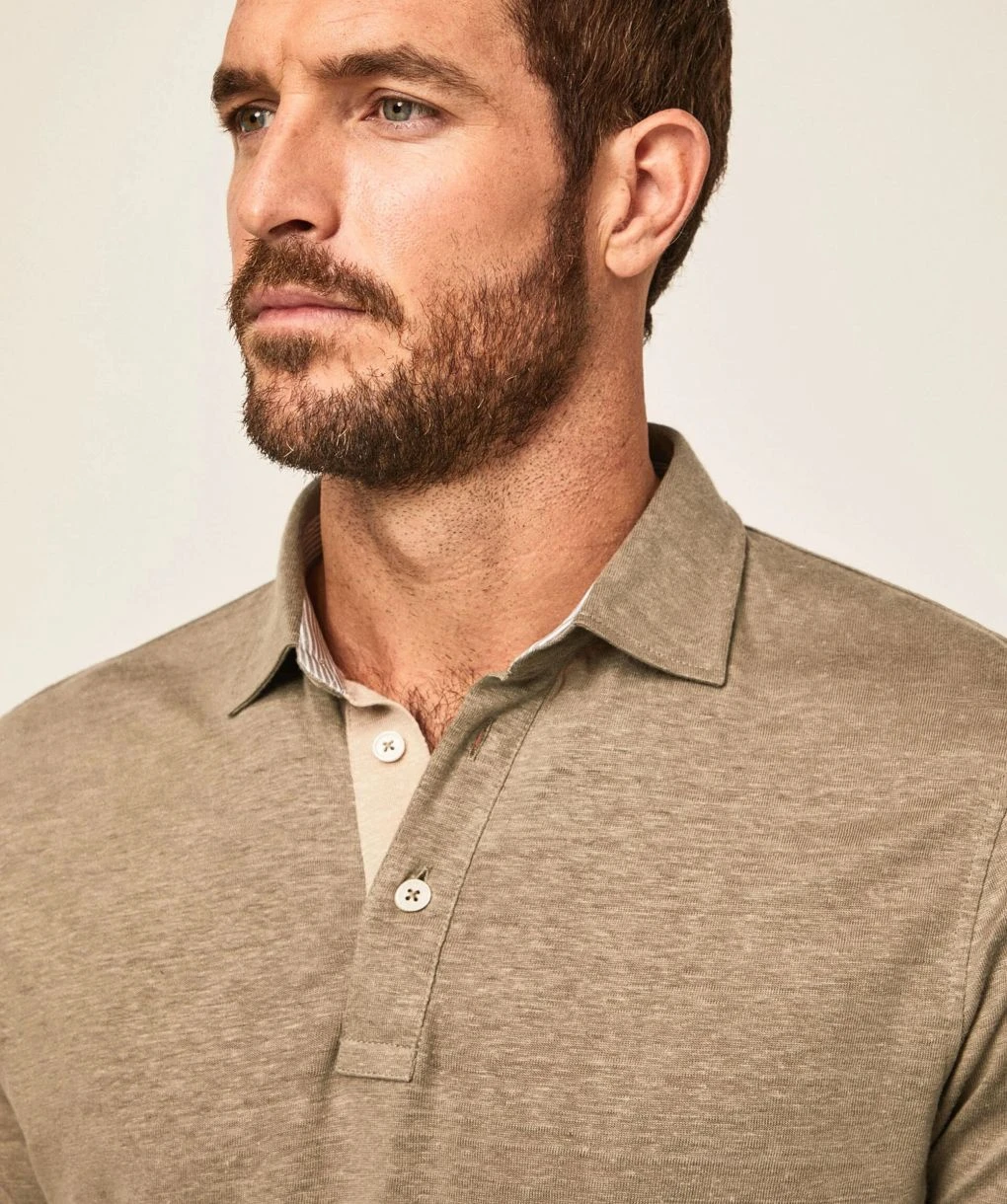 Hackett Linen Polo Shirt 7 Hackett Linen Polo Shirt - Image 5