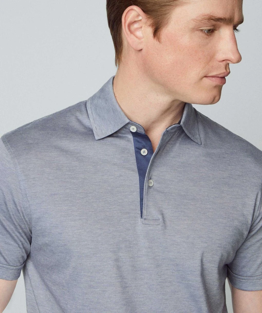 Hackett Fil á Fil Polo Shirt 7 Hackett Fil á Fil Polo Shirt - Image 5