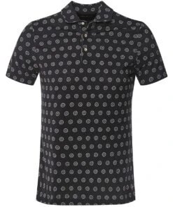 Patterned Polo Shirt