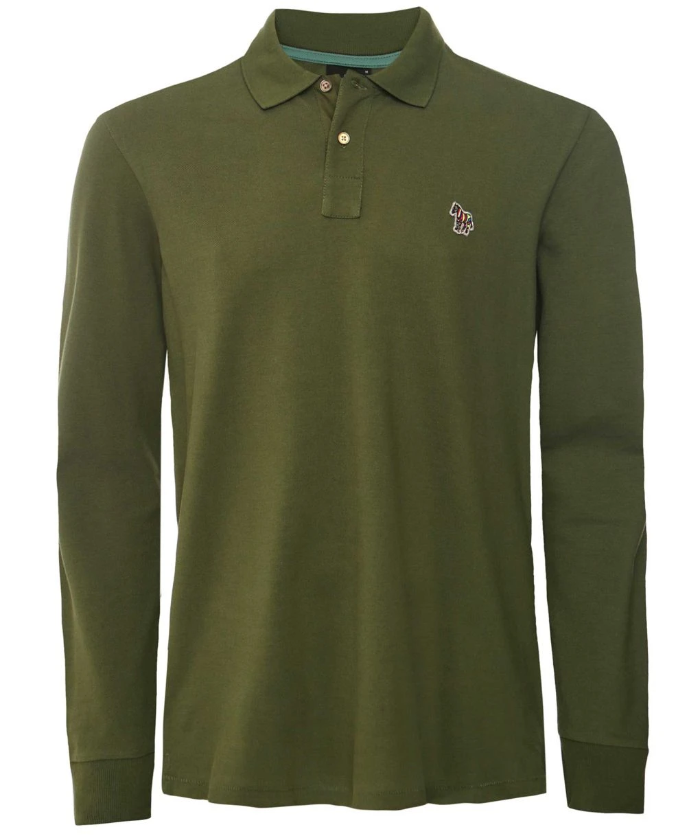 PAUL SMITH Long Sleeve Zebra Polo Shirt 3 PAUL SMITH Long Sleeve Zebra Polo Shirt