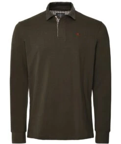 Hackett Flannel Trim Rugby Shirt