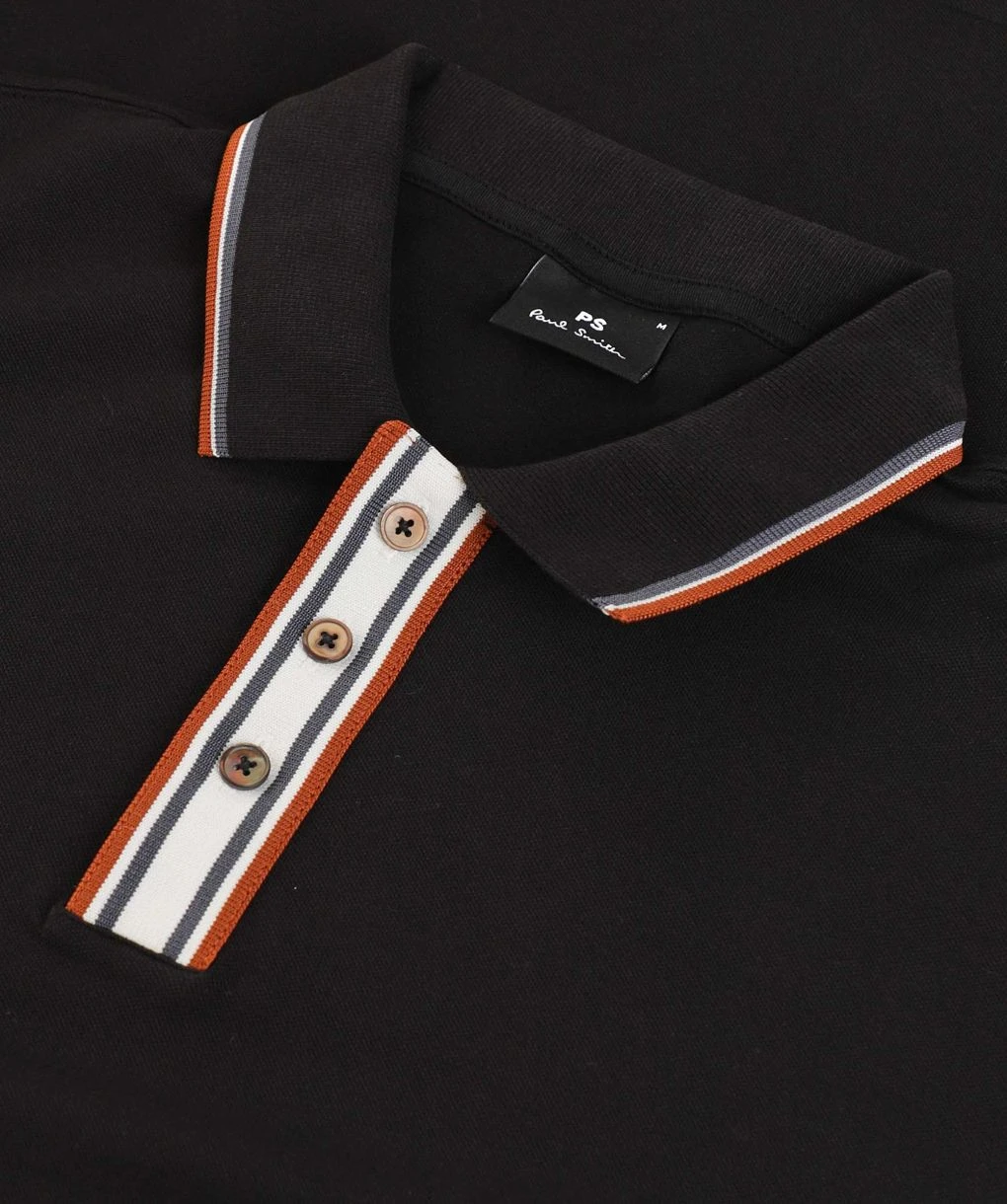PAUL SMITH Striped Placket Polo Shirt 4 PAUL SMITH Striped Placket Polo Shirt - Image 2
