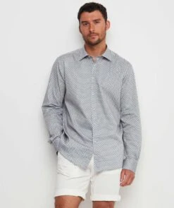 Slim Fit Sateen Geo Shirt -Bossz Clothing Shop eUmlplTM9adK4ujXiKdRNWfi3zbXazxQXaWj4VpU