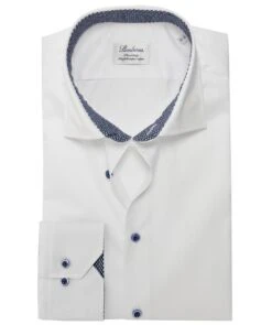 Fitted Body Contrast Trim Shirt