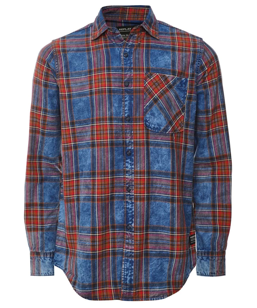 Replay Twill Check Shirt 3 Replay Twill Check Shirt