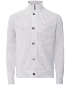 Wool Mix Zip Cardigan