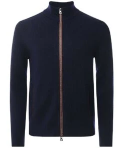 Hackett Merino Zip Cardigan