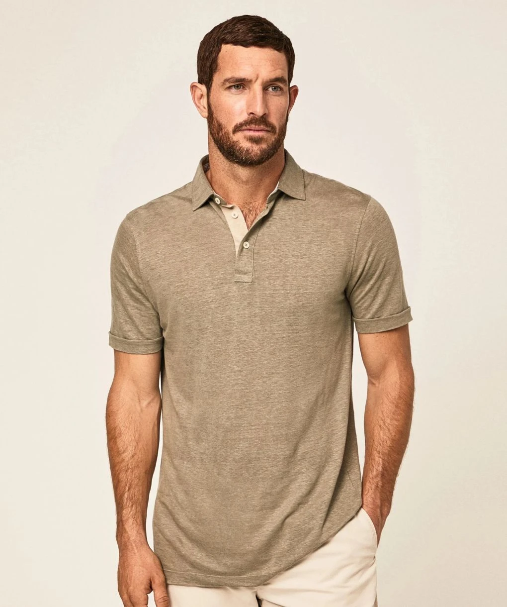 Hackett Linen Polo Shirt 4 Hackett Linen Polo Shirt - Image 2