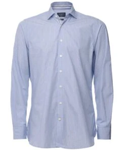 Hackett Fil-á-Fil Striped Shirt