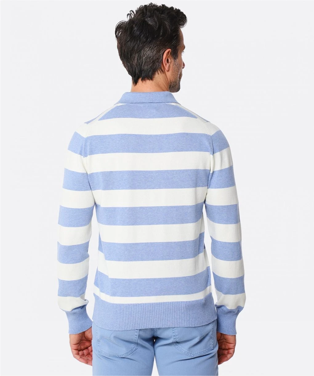 Cotton Striped Brogan Polo Shirt 5 Cotton Striped Brogan Polo Shirt - Image 3