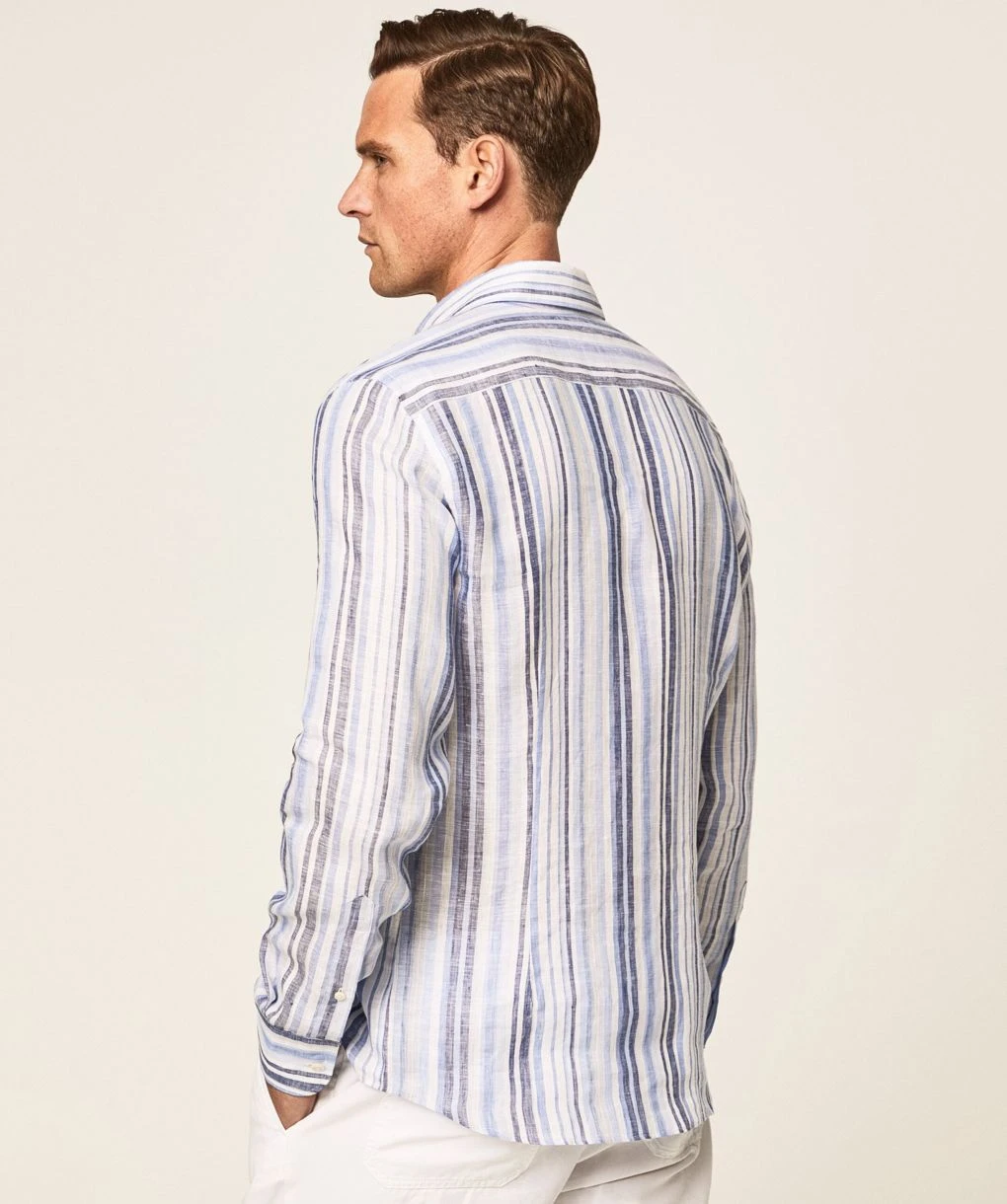 Hackett Linen Striped Shirt 5 Hackett Linen Striped Shirt - Image 3