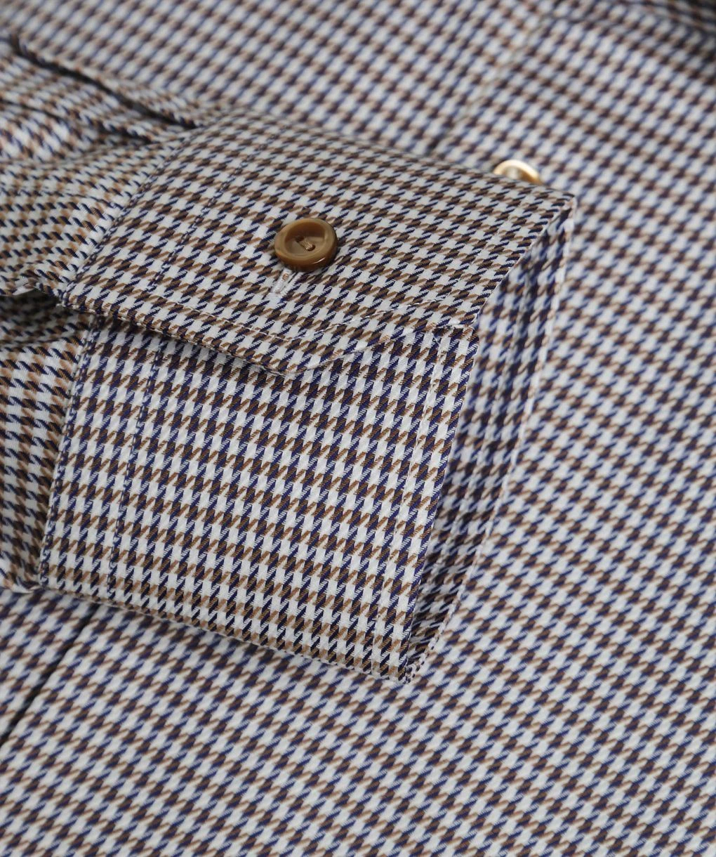 ETON Contemporary Fit Houndstooth Shirt 5 ETON Contemporary Fit Houndstooth Shirt - Image 3