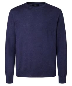 Hackett Merino Silk Crew Neck Jumper